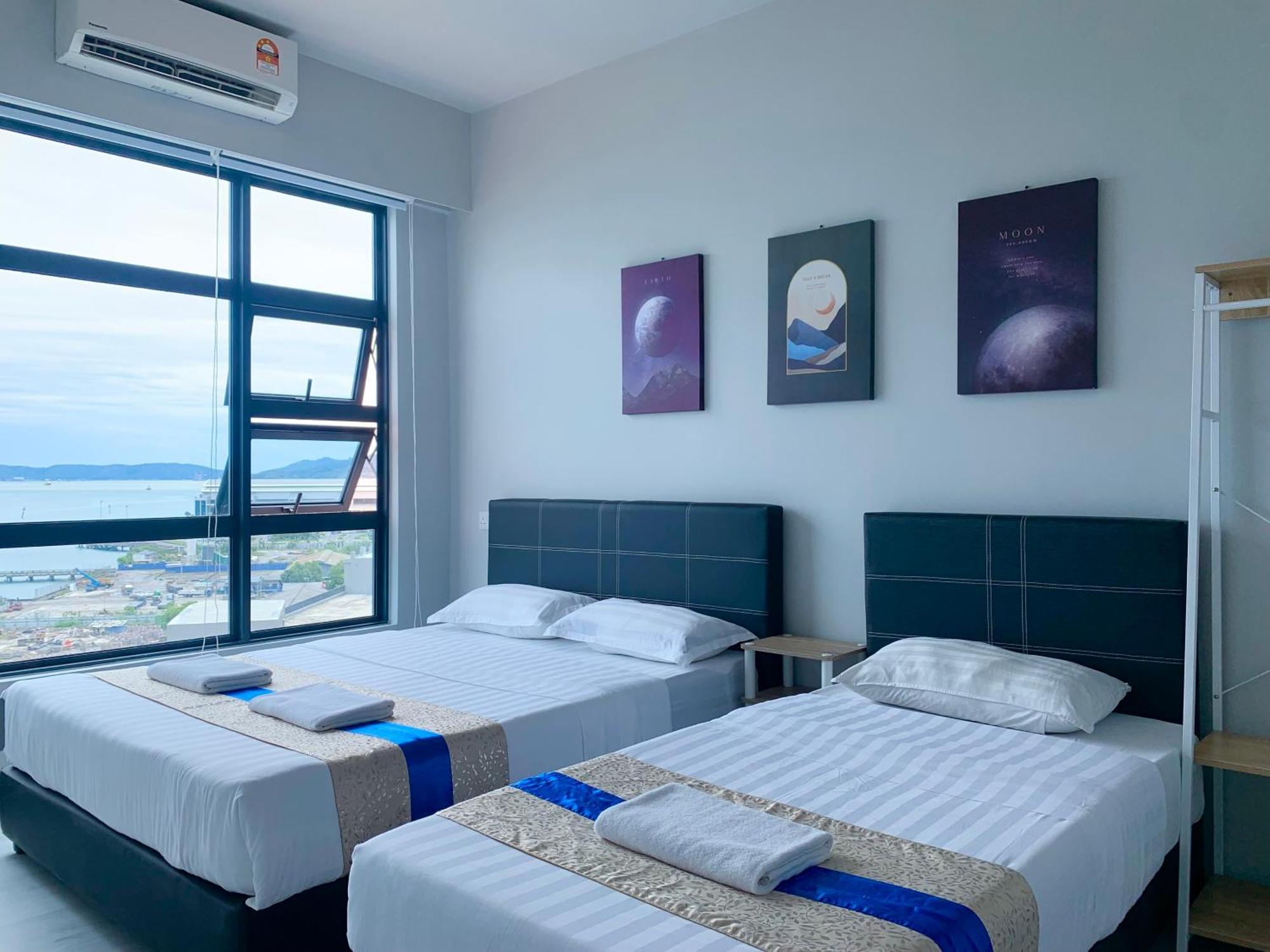 Sunset Seaview Vacation Condos @ Jesselton Quay Kota Kinabalu Rom bilde