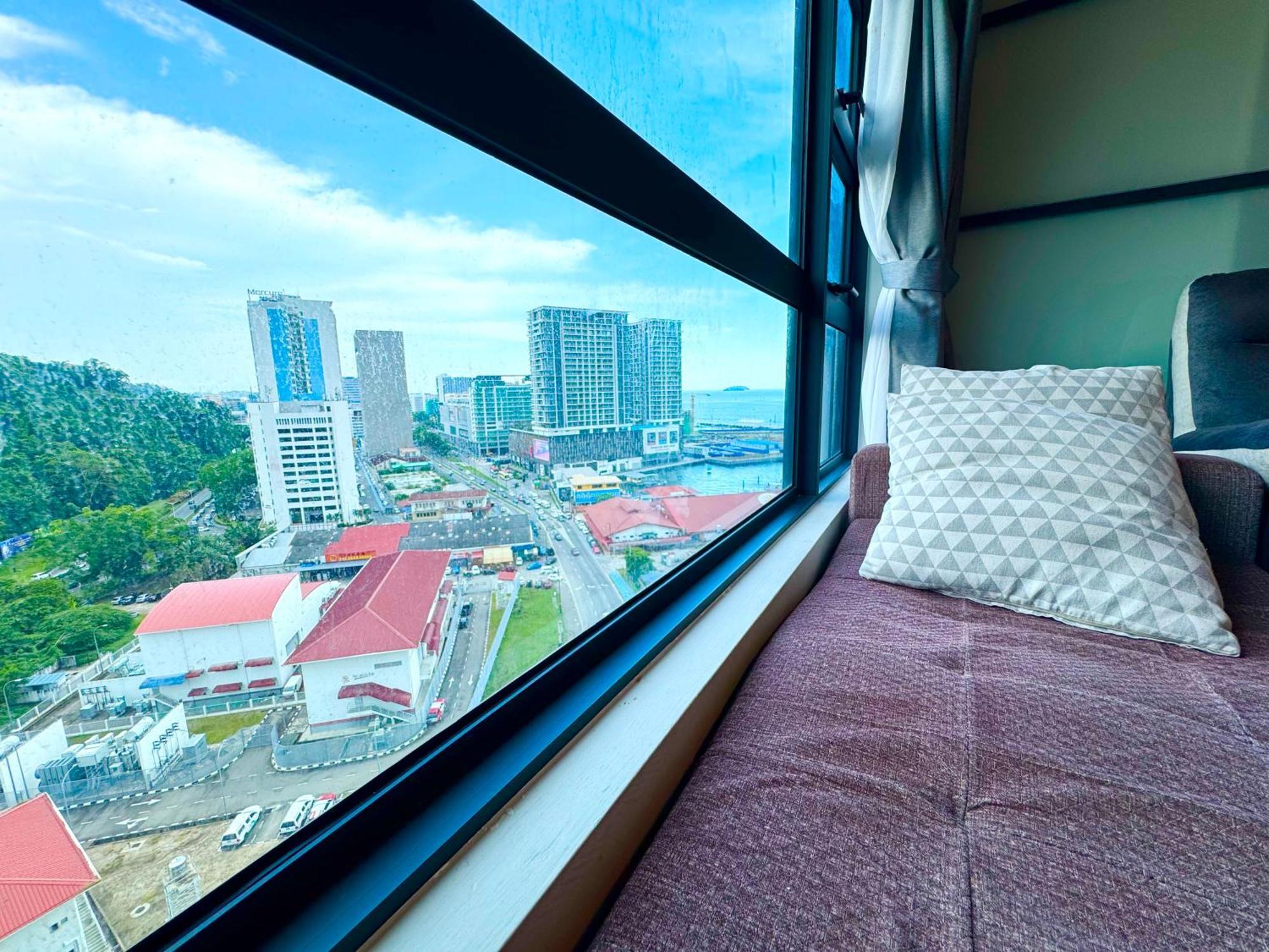 Sunset Seaview Vacation Condos @ Jesselton Quay Kota Kinabalu Eksteriør bilde